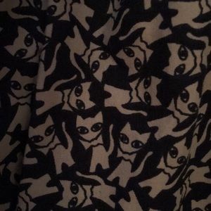 Topshop CATS navy/white cotton miniskirt, size 10